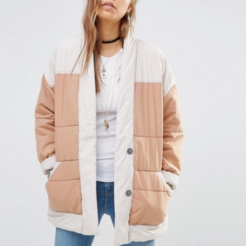 Free People Poplin Quilted Jacket
